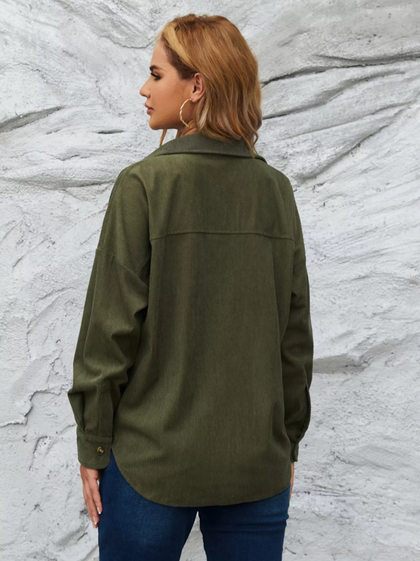 Corduroy Button-Up Shirt