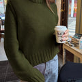 Ribbed Round Neck Sweater