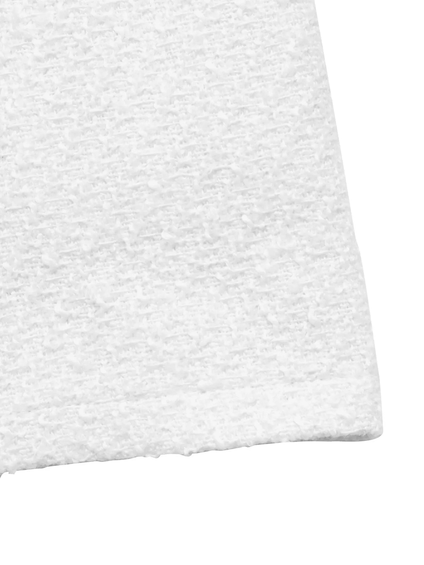 Textured Button-Front Vest with Raw Edge