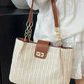 Woven Straw Shoulder Bag