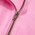 Solid Color Ribbed Zip Up Drawstring Hooded Jacket