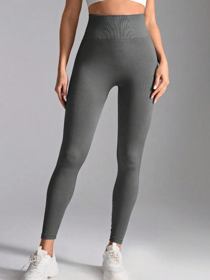 High Waist Active Leggings Gray