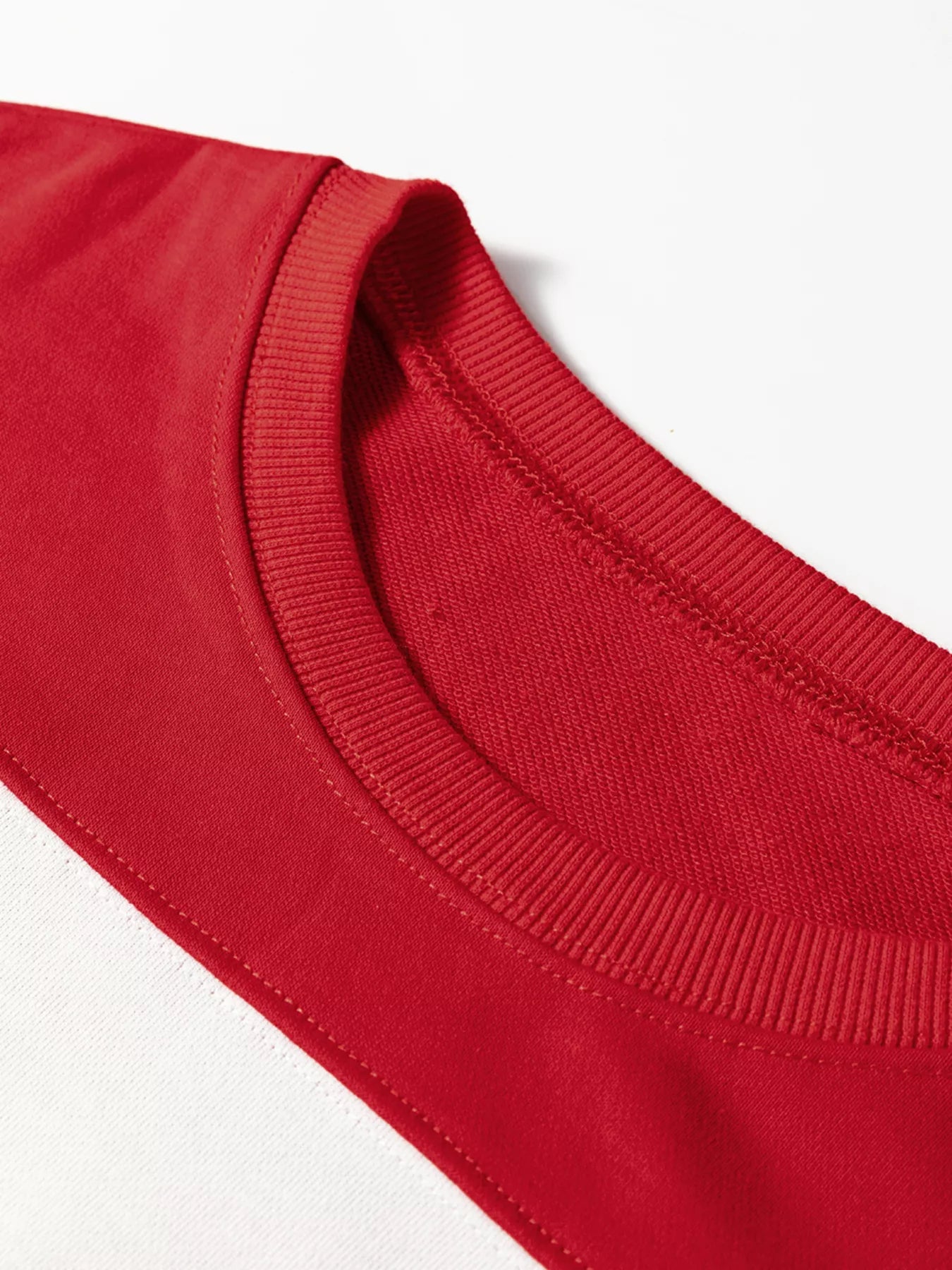 Colorblock Drop Shoulder Baggy Sweatshirt