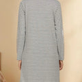 Striped Long Sleeve Lounge Dress