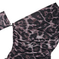 Leopard Print One Shoulder Long Sleeve Bodysuit