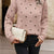 Polka Dot Long Sleeve Sweater Pink