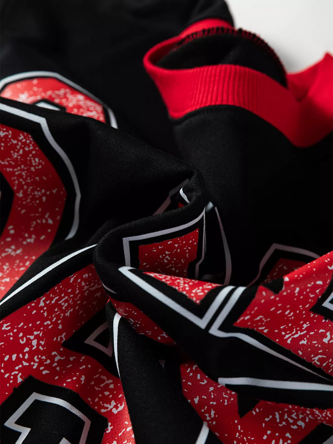 GAME DAY Letter Graphic Varsity Striped Detail Baggy Sweatshirt