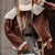 Shearling Lined Zip Up Jacket Brown