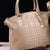 PU Leather Handbag Khaki One Size