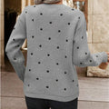 Polka Dot Long Sleeve Sweater