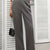 High Waist Wide Leg Pants Gray