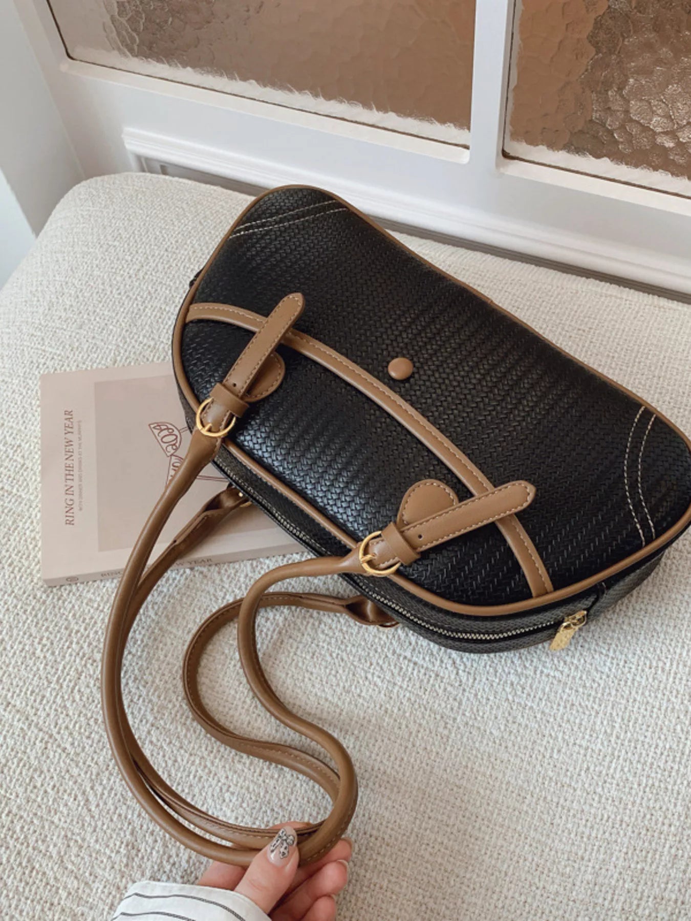 Vintage Buckle Shoulder Bag