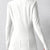 Single-Button Long Sleeve Blazer White
