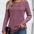 Ribbed Long Sleeve T-Shirt Purple