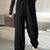 Crisscross Long Sweatpants Black One Size