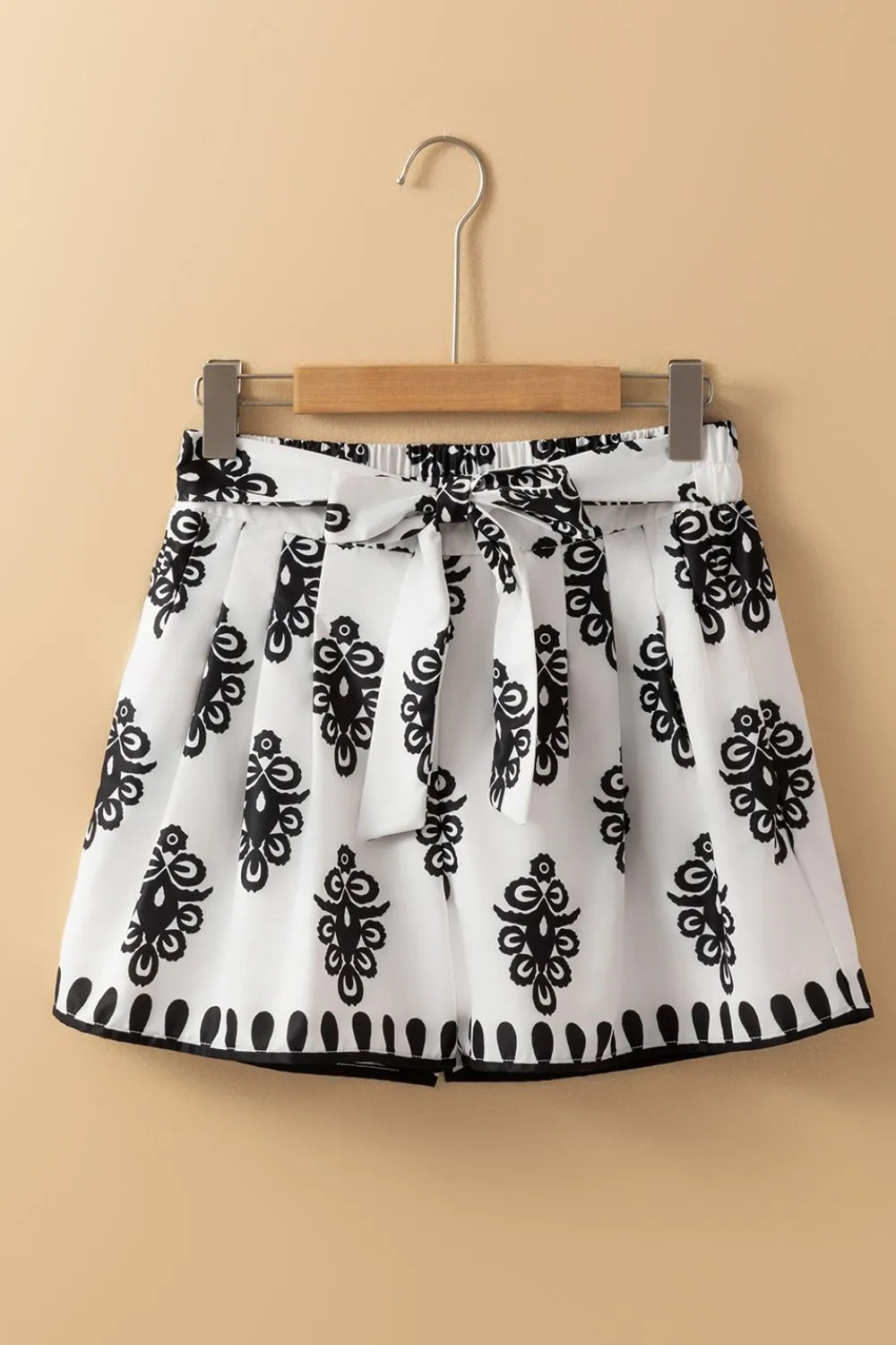 Tied Printed Shorts