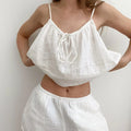 Tie Front Cami and Shorts Lounge Set