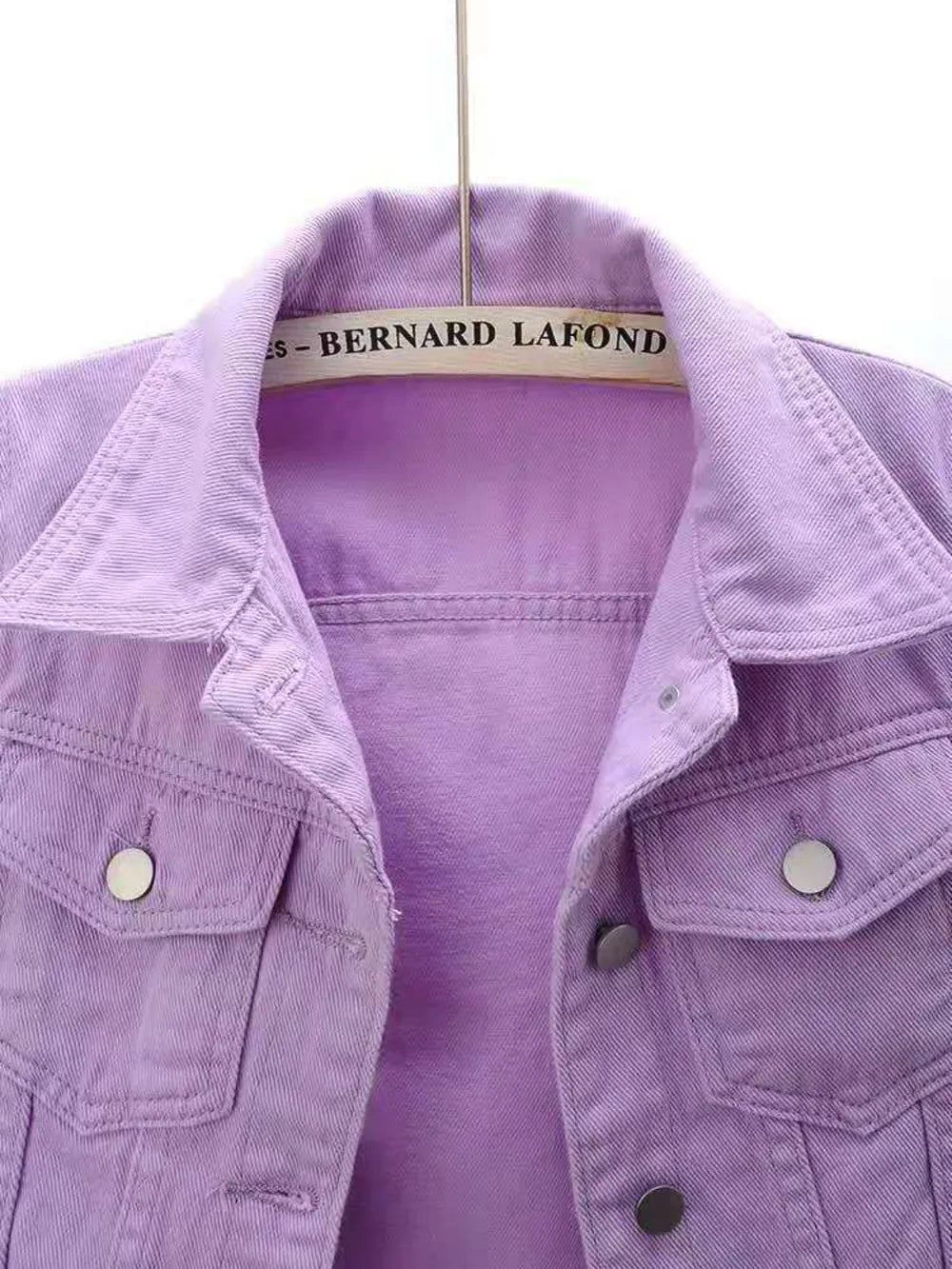 Full Size Cropped Denim Jacket Plus Size