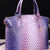Gradient PU Leather Handbag Electric Purple One Size