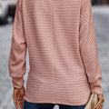 Texture Round Neck Long Sleeve Top