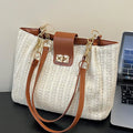 Woven Straw Shoulder Bag