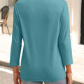 Johnny Collar Solid Color Top