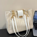 Woven Straw Shoulder Bag