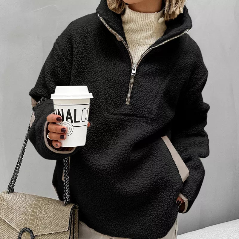 Sherpa Half Zip Sweatshirt