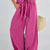 Tied Wide-Leg Pants Deep Rose