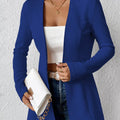 One Button Long Sleeve Blazer