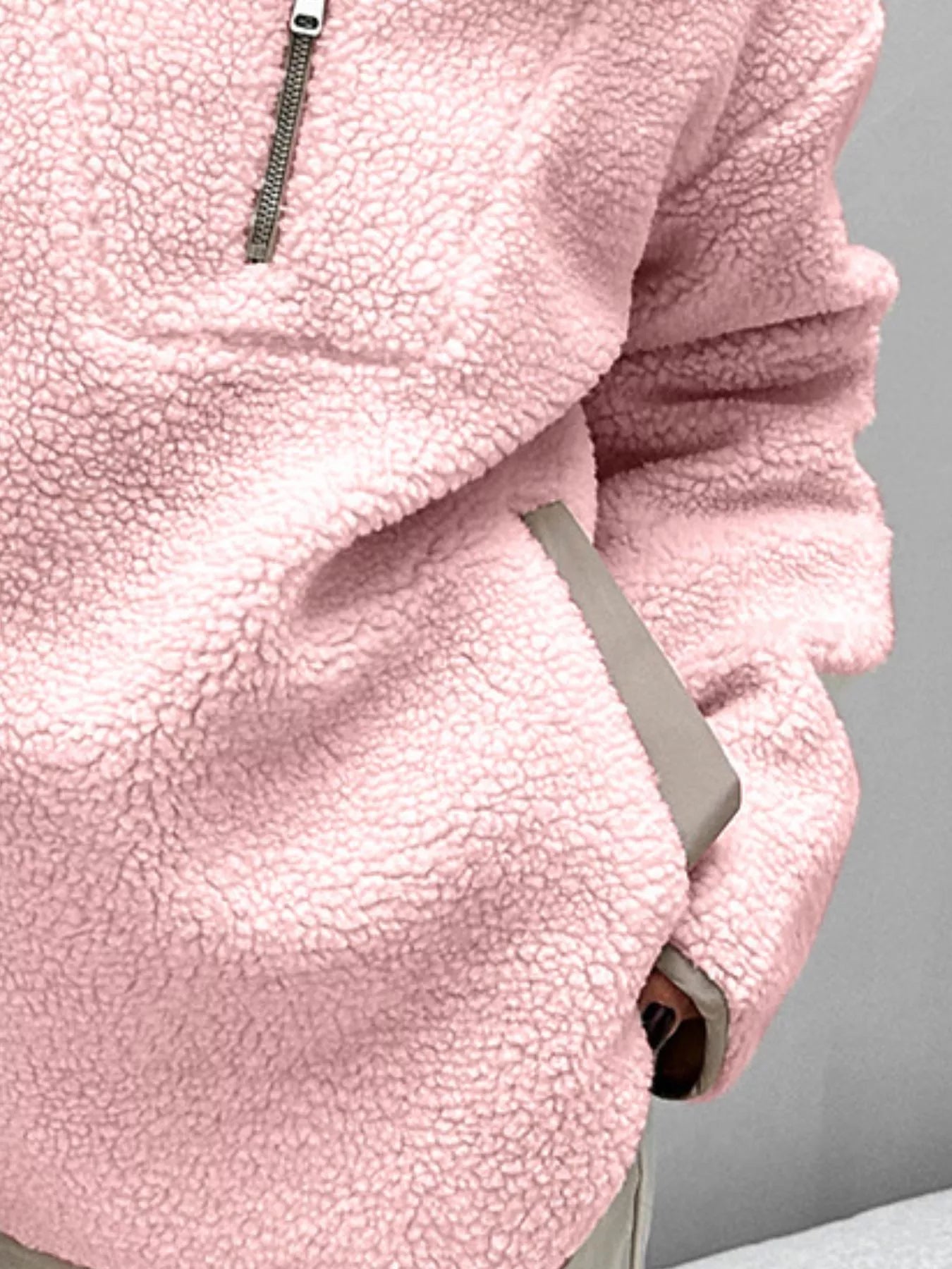 Sherpa Half Zip Sweatshirt