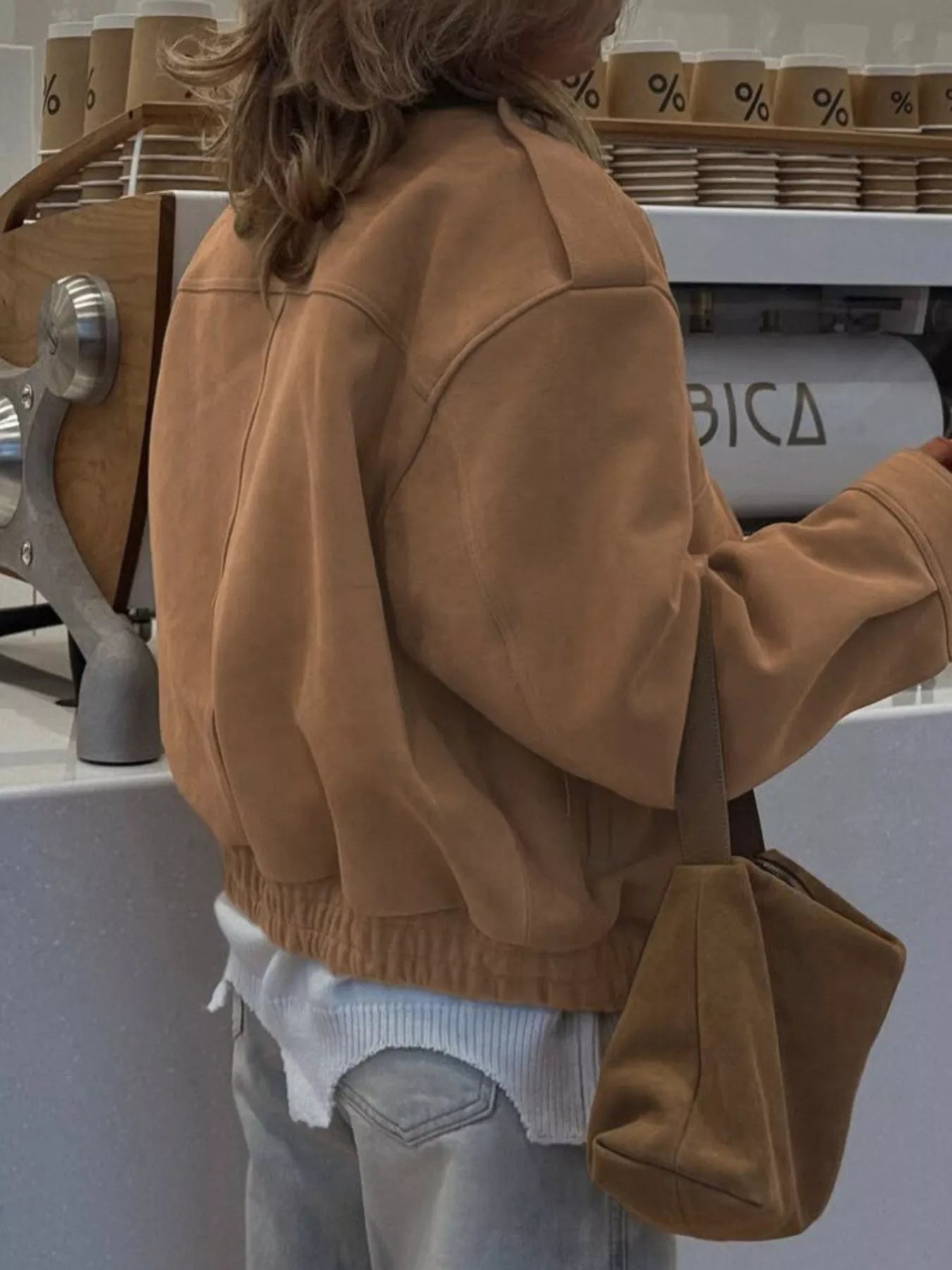 Zip Up Oversized Jacket