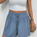 Swiss Dot Lace Up Shorts