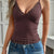 V-Neck Cami Top Brown