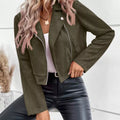 Zip Up Cropped Jacket