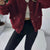 Sherpa Snap-Down Jacket Burgundy
