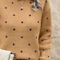 Polka Dot Long Sleeve Sweater