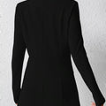 One Button Long Sleeve Blazer