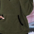 Full Size Cozy Fleece Quarter Zip Long Sleeve Sweatshirt Plus Size