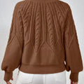 Cable Knit Long Sleeve Sweater