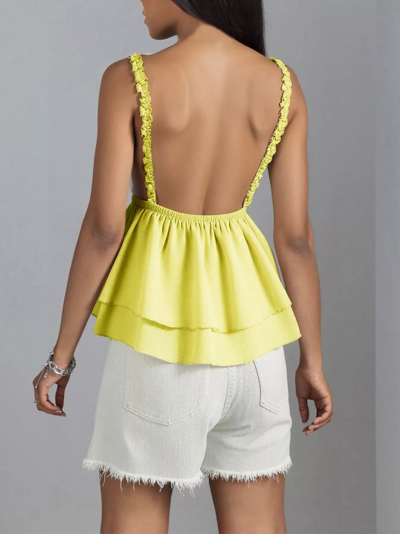 Lace Detail Layered Cami