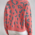 Leopard Mock Neck Sweater