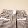 Stripe Drawstring Cargo Jogger Pants with Pockets