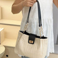 Woven Straw Shoulder Bag