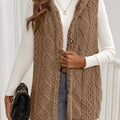 Cozy Sherpa Fleece Hooded Vest Coat
