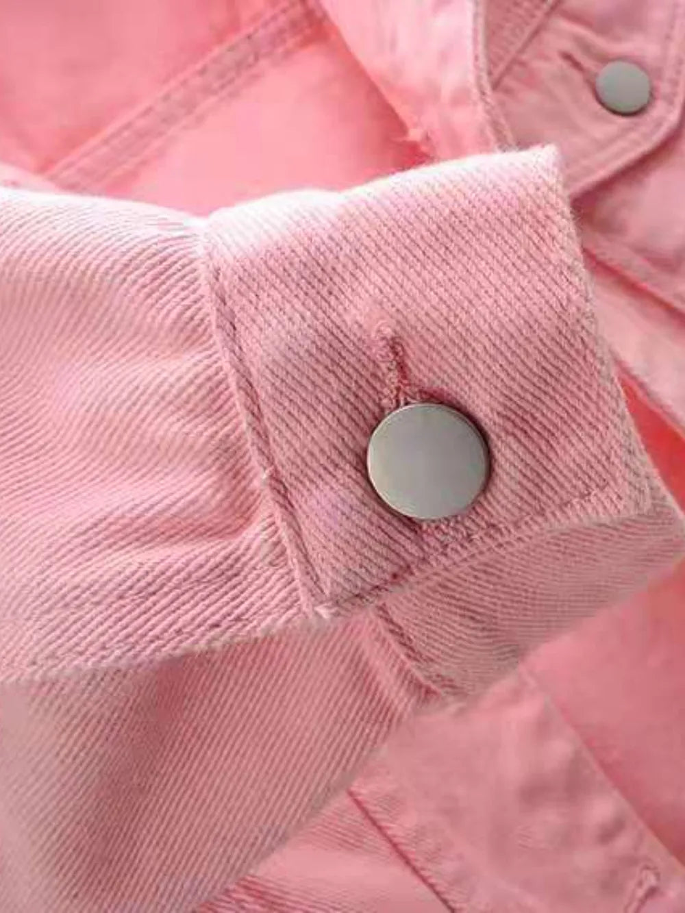 Full Size Cropped Denim Jacket Plus Size