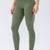 Wide Waistband Slim Fit Active Leggings Matcha Green