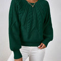 Cable Knit Long Sleeve Sweater