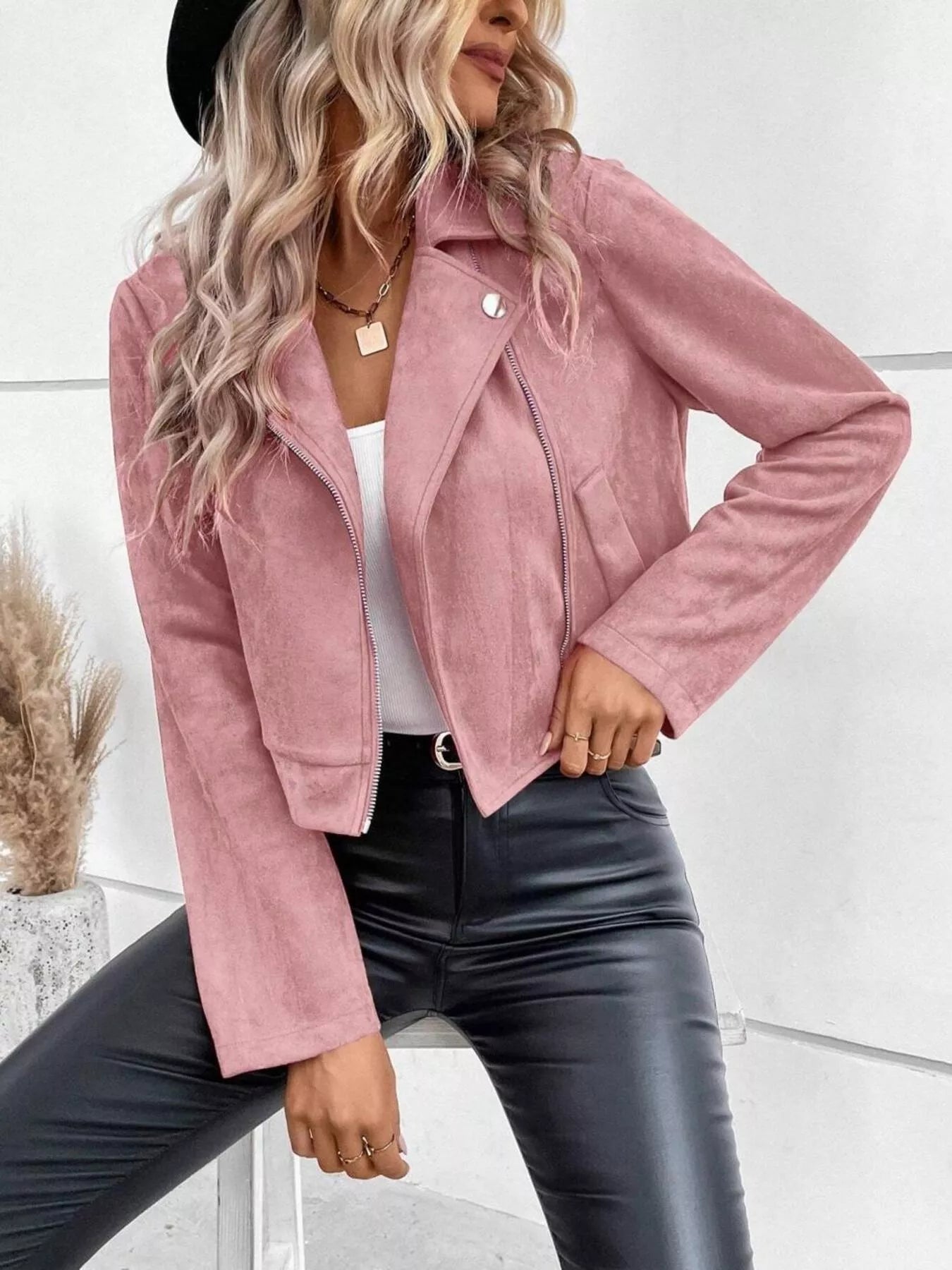 Zip Up Cropped Jacket