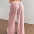 Full Size Drawstring Wide Leg Pants Plus Size